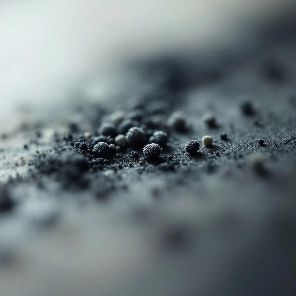 Soot and smoke damage residue on a surface, highlighting hidden fire damage.