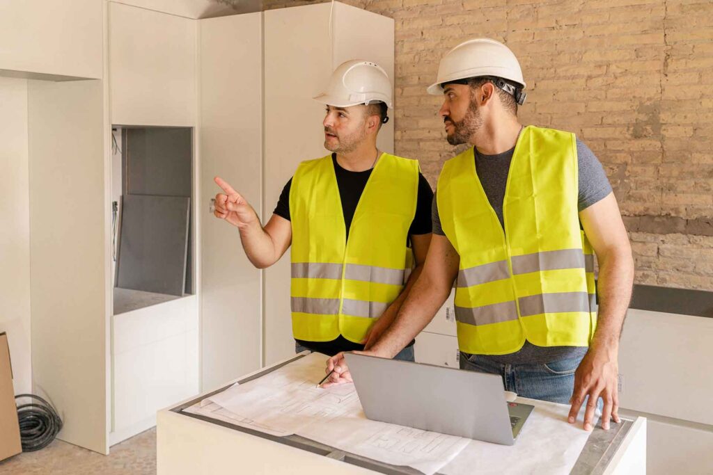 Water Damage Restoration technician on-site